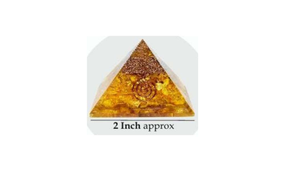 Yellow Citrine Pyramid