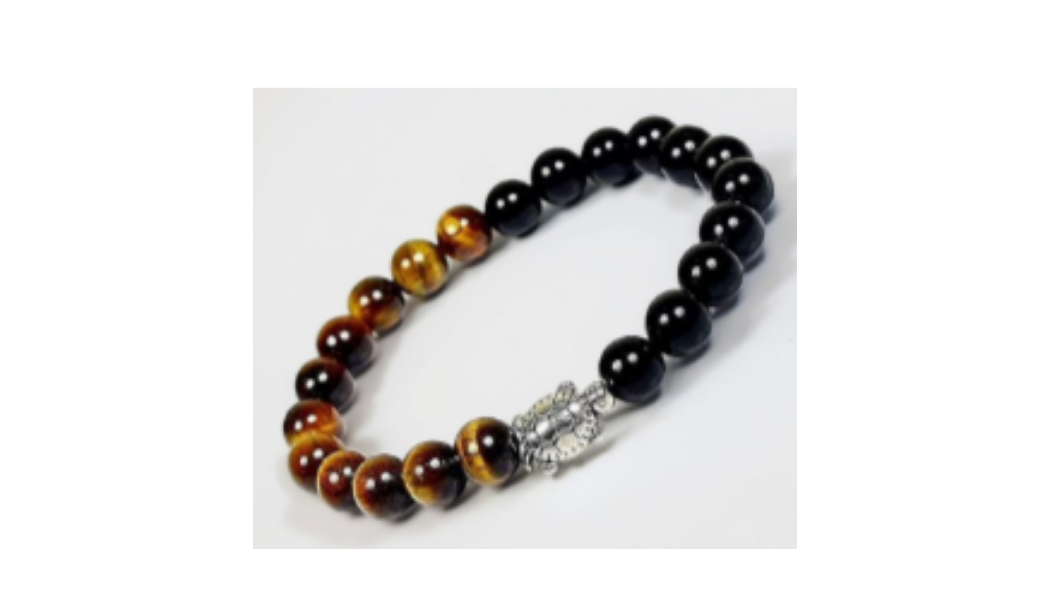 Tiger Eye & Tourmaline Bracelet